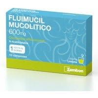 Fluimucil Mucolotico 600 mg Compresse Effervescenti Aroma Limone