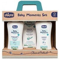 Chicco Baby Moments Set Bagnoschiuma 200ml + Shampoo 200ml + Pasta Cambio 100ml