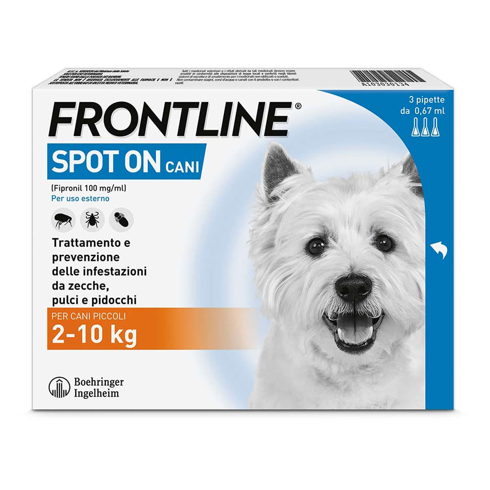 Frontline*3pip 2-10kg cani