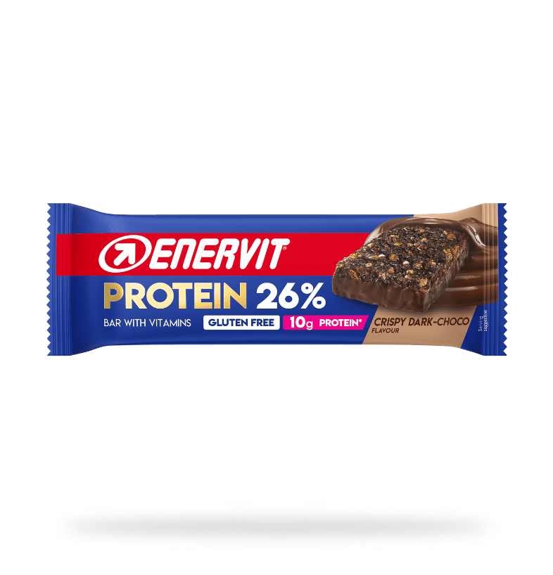 Enervit Protein 26% Crispy Dark-Choco 40g Barretta Proteica