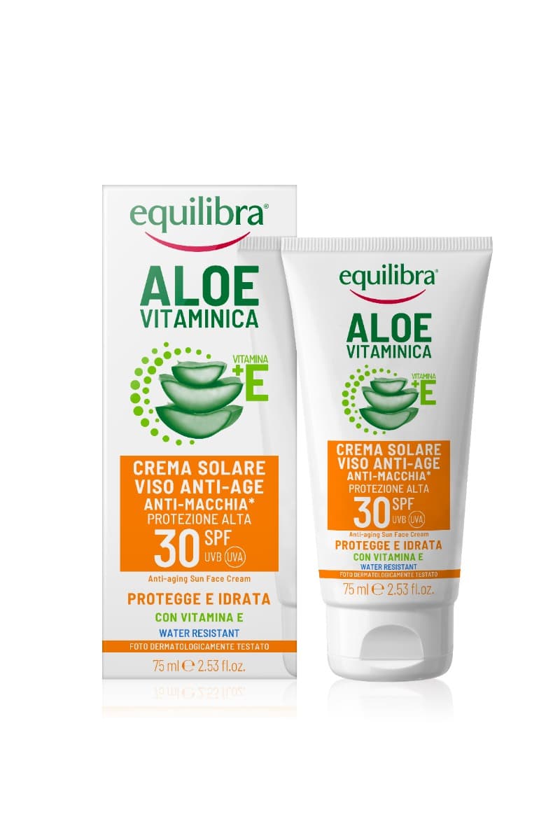 Equilibra Aloe Solare Crema Viso Anti-Age SPF30 75 ml