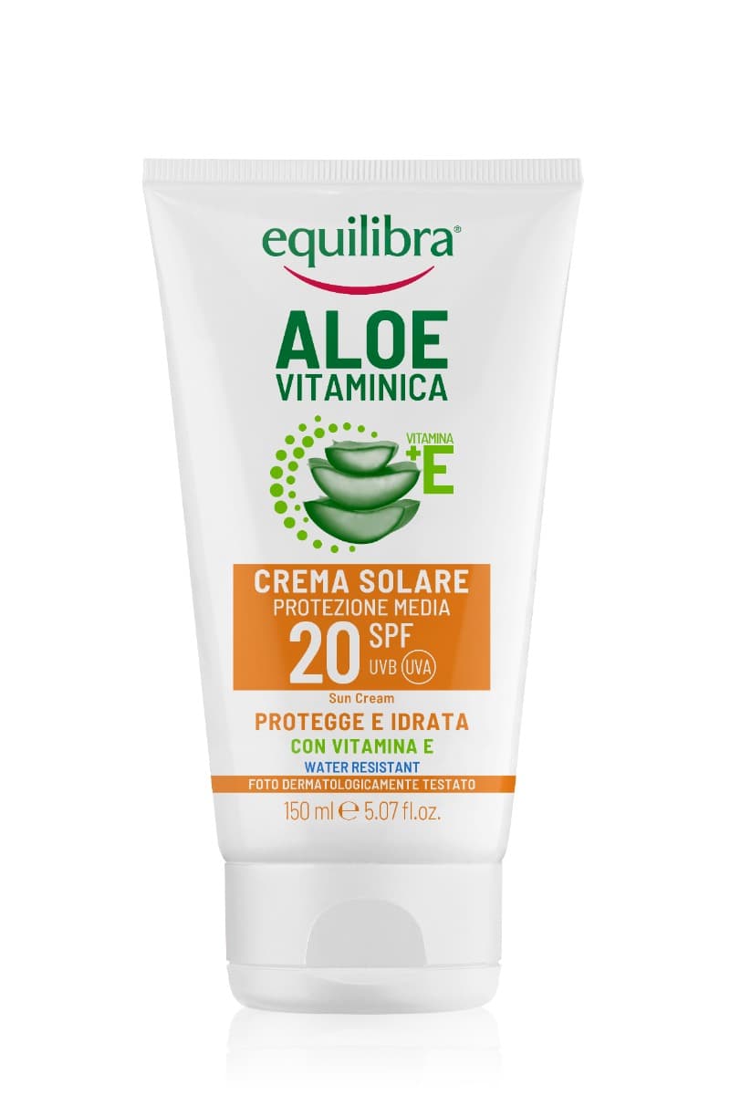 Equilibra Aloe Vitaminica 150 ml Crema Solare SPF 20 Idratante
