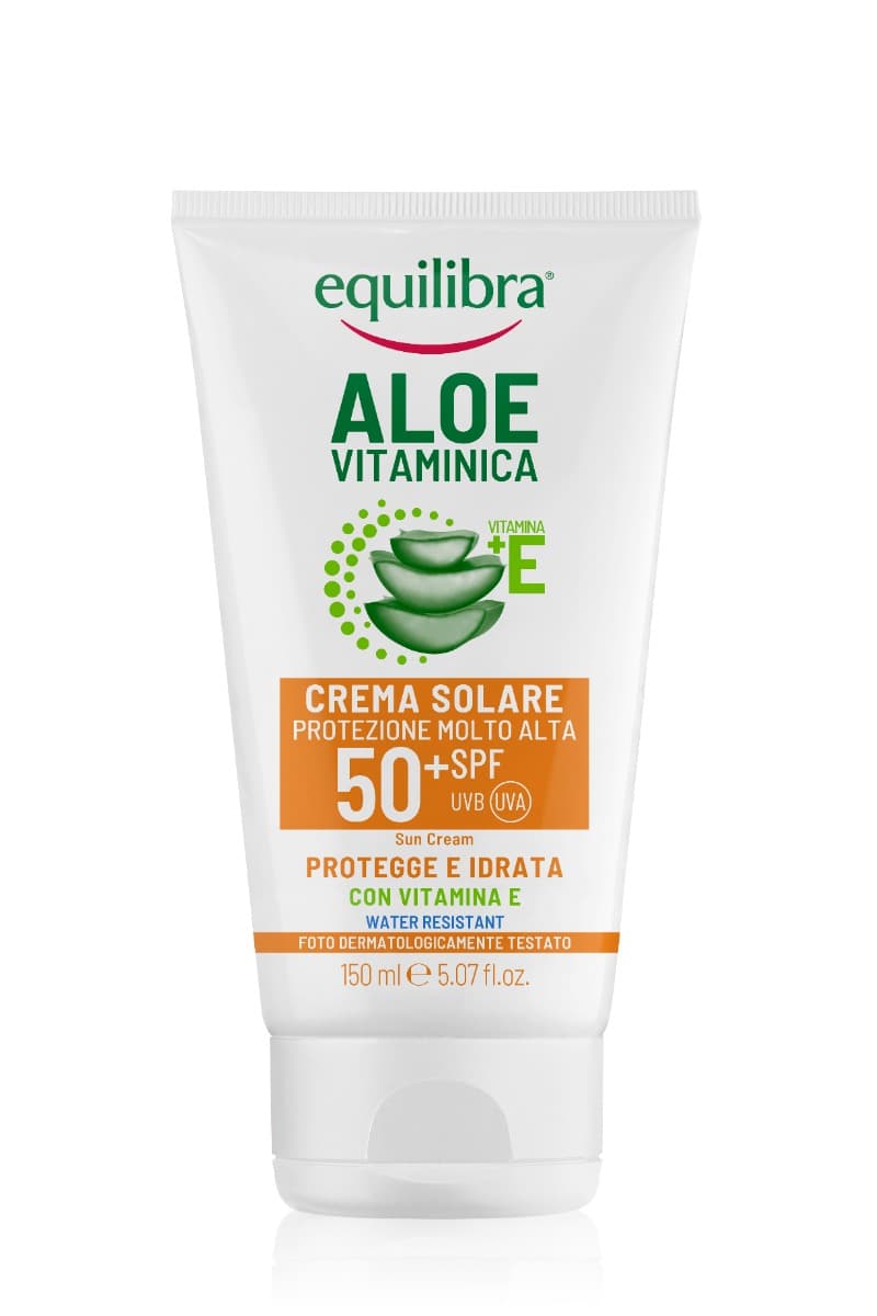 Equilibra Aloe Vitaminica 150 ml Crema Solare SPF 50 Idratante