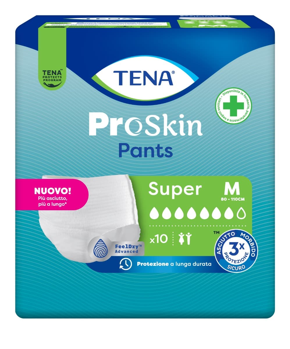 Pannolone a mutandina tena pants super m 10 pezzi