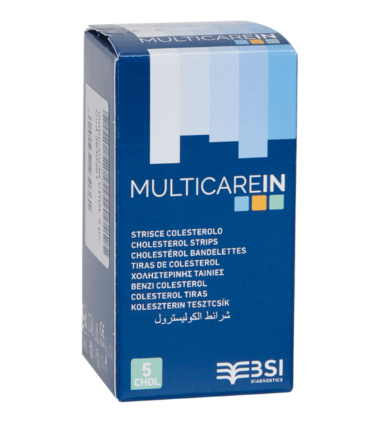 Multicare IN Colesterolo 5 Strisce Reattive