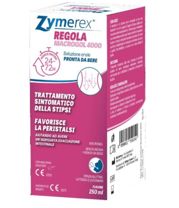 Zymerex Regola Macrogol 4000 Soluzione Orale Flacone
