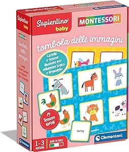 Sapientino Baby TOMBOLA PER IMMAGINI Clementoni Montessori 1-3 anni