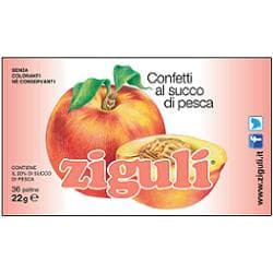 Ziguli confetti succo pesca 36 palline