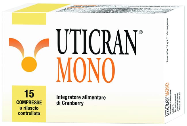 Uticran mono 15 compresse - natural bradel srl