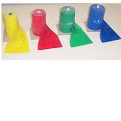 Elastico a fascia per riabilitazione altezza 15cm. colore blu 1,20mt