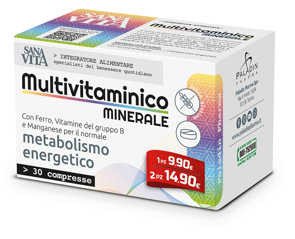 Sanavita multivitaminico minerale 30 compresse