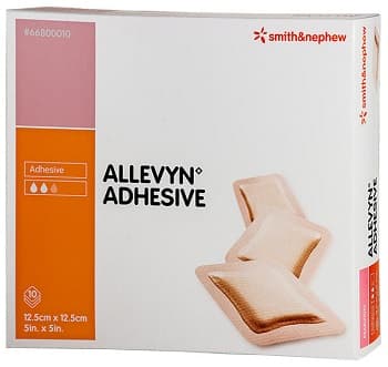 Medicazione Idrocellulare Sterile Altamente Assorbente Adesiva In Schiuma Di Poliuretano 12,5 X12,5 Cm 10 Pezzi