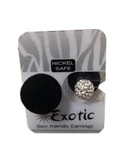 BJE603 CRYSTAL BALL/BLACK VELV