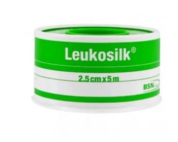 Cerotto adesivo ipoallergenico per fissaggio medicazioni leukosilk supporto acetato di cellulosa bia
