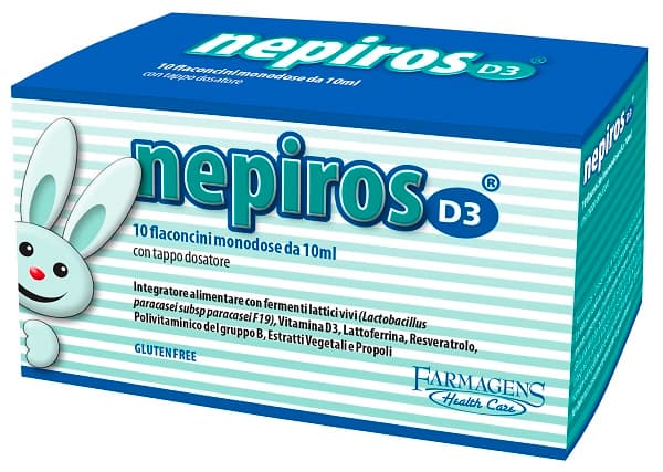 Nepiros d3 10 flaconi 10 ml - farmagens health care srl