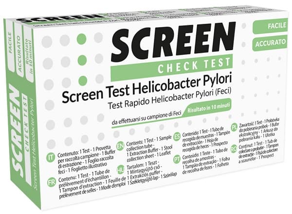 Test rapido per l'individuazione degli antigeni helicobacter pylori nelle feci umane screen check te