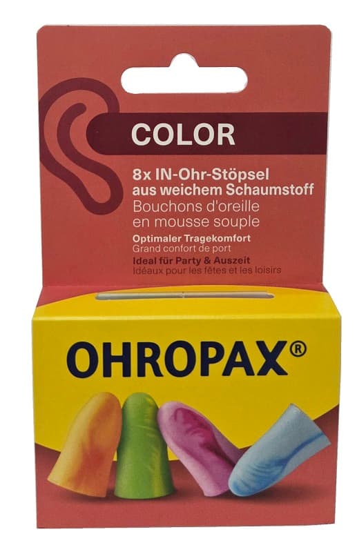 Ohropax Tappi Auricolare Color 8 Pezzi