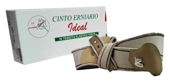 CINTO ERNIARIO IDEAL IN TESSUTO ELASTICO FORTE SINISTRO GRIGIO FRANGIATO 95CM