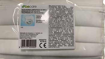 BE CARE MASCHERINA CHIR TNT25P