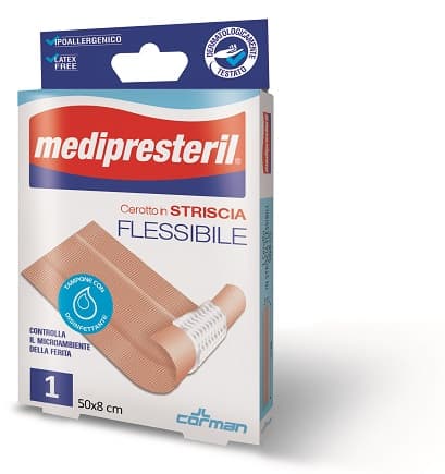 Medipresteril cerotto estensibile 1 striscia 50 x 8 cm