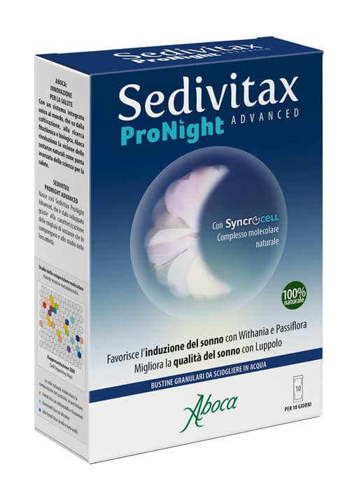 Aboca Sedivitax ProNight Advanced Integratore per il Sonno 10 bustine