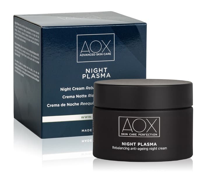 AOX Night Plasma Crema Viso Notte Anti Età, 50ml