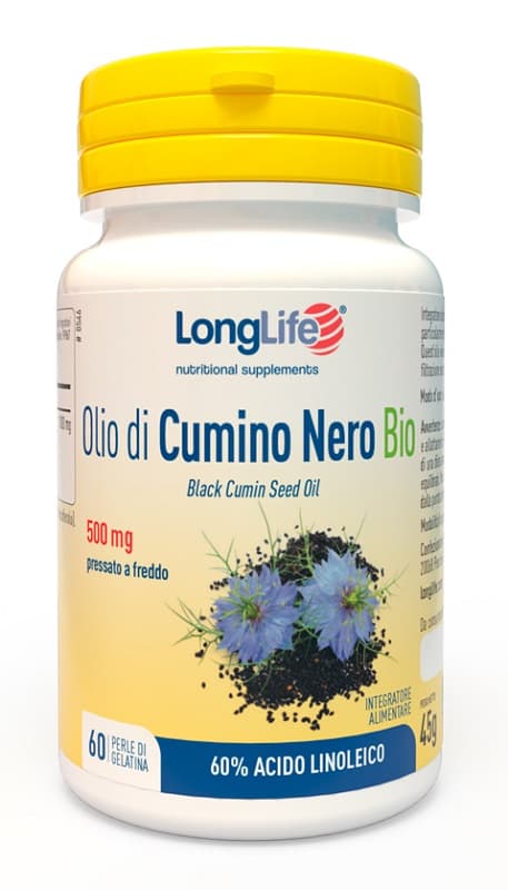 Longlife olio di cumino nero bio 60 perle - phoenix srl - longlife