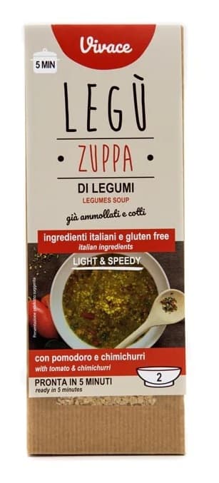 Legu' Bio Zuppa Vivace Bio Di Legumi Italiani Con Pomodoro E Chimichurri 90 G
