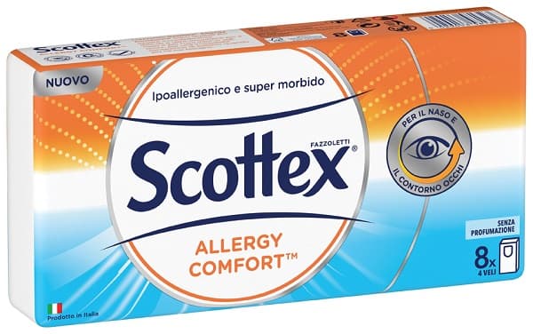 Scottex allergy comfort fazzoletti 8 pezzi
