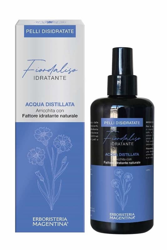 Acqua distillata arricchita fiordaliso idratante pelli disidratate 200 ml
