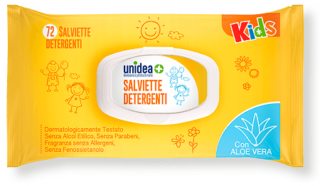 Unidea salviettine umidificate baby 72 pezzi