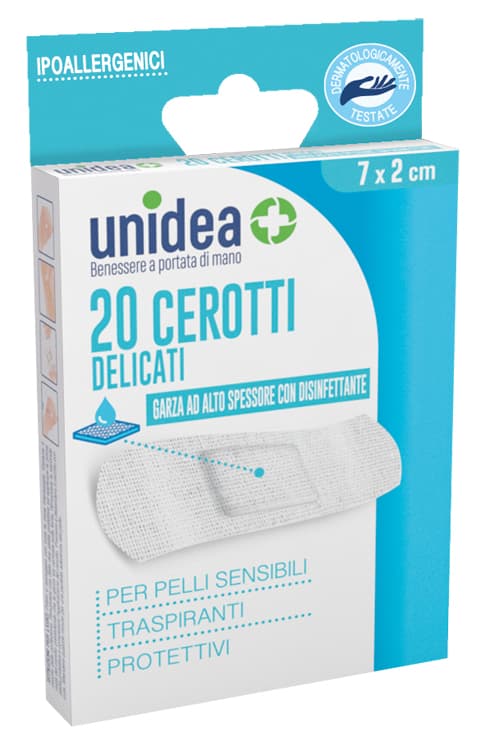 Cerotto unidea misura media 7 x 2 cm tessuto non tessuto 20pezzi