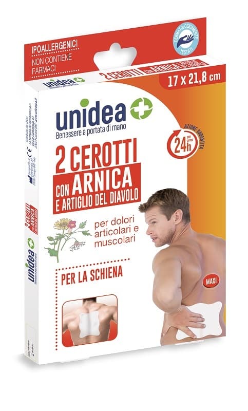 Unidea cerotto all'arnica 17 x 21,8 mm 2 pezzi