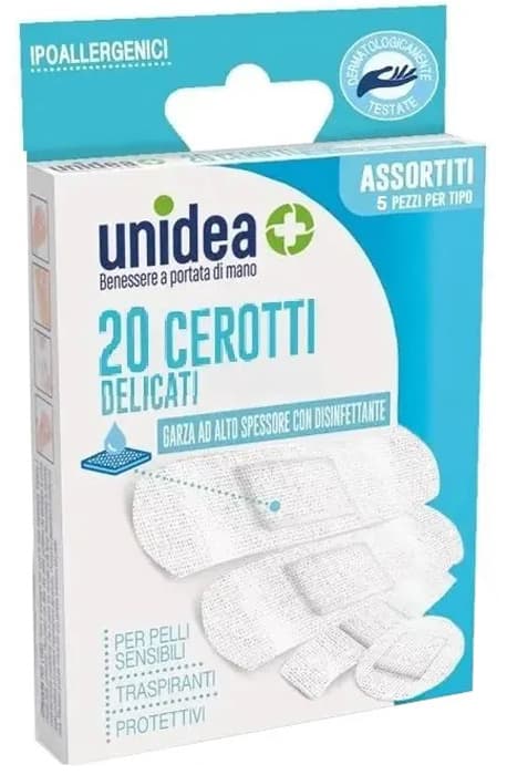 Cerotto unidea misure assortite tessuto non tessuto 20 pezzi