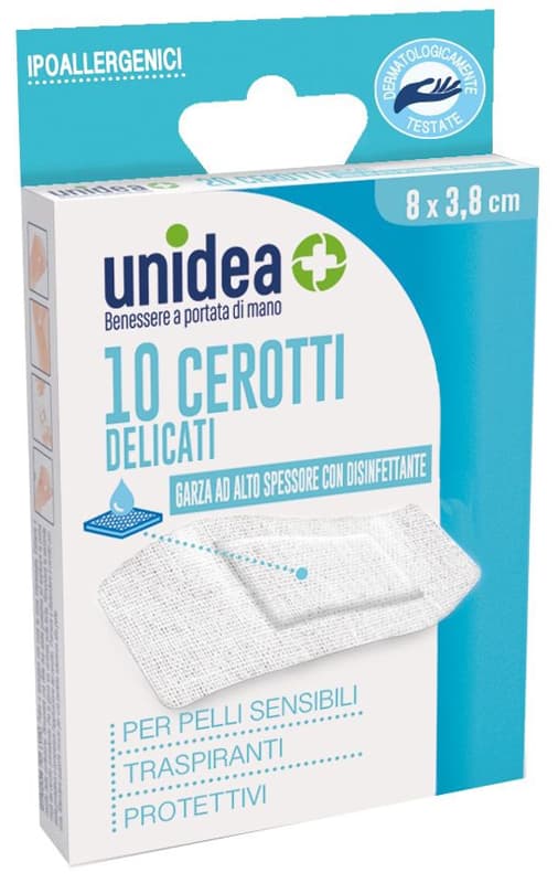 Cerotto unidea super 8 x 3,8 cm tessuto non tessuto 10 pezzi