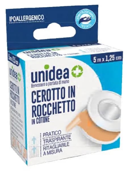 Cerotto in rocchetto unidea in tela 5m x 1,25 cm
