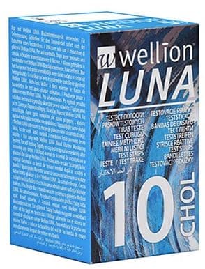 Wellion luna choles 10 strisce - med trust italia srl