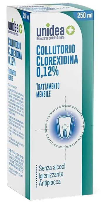 Unidea collutorio clorexidina 0,12% 250 ml