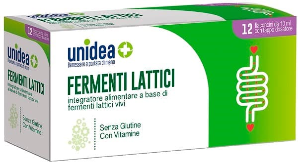 Unidea fermenti lattici 12 flaconcini 10 ml
