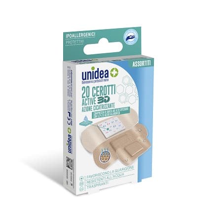 Cerotto unidea cicatrizzante assortiti 20 pezzi