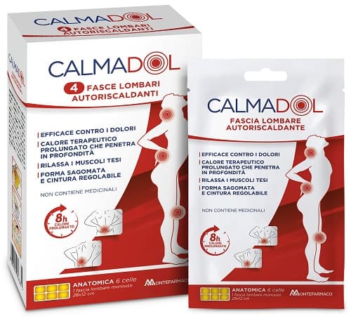Calmadol fascia lombare autoriscaldante 4 pezzi