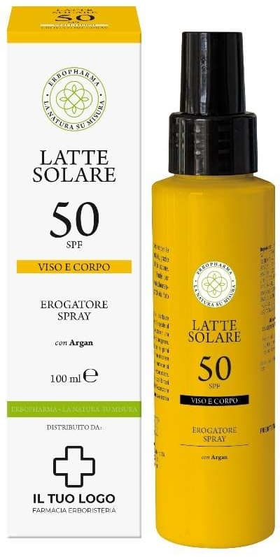 ERBOPHARMA LATTE SOLARE SPF50+