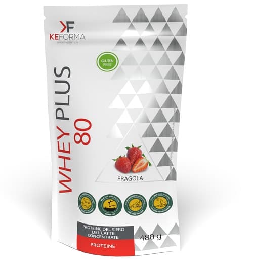 WHEY PLUS 80 FRAGOLA 480G