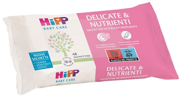 Hipp Salviettine Delicate & Nutrienti 48 Pezzi
