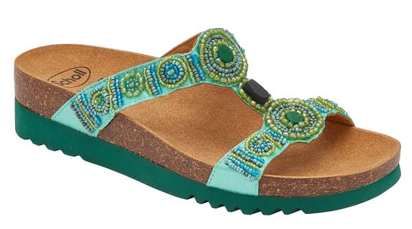 Calzatura New Bogota' Wedge Satin+Beads W Emerald/Green 38