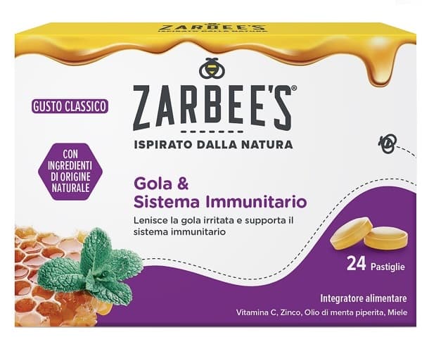Zarbee's Gola & Sistema Immunitario 24 Pastiglie