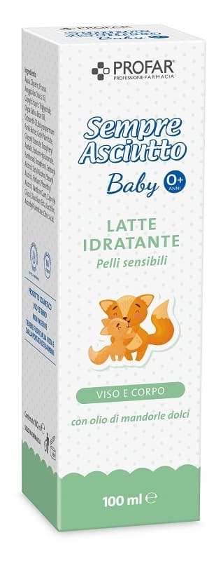 Profar Sempre Asciutto Latte Idratante Viso Corpo Baby 100 Ml