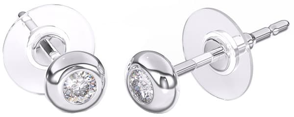 Bjt397 Orecchino Queen Rania 4 Mm Stainless Steel