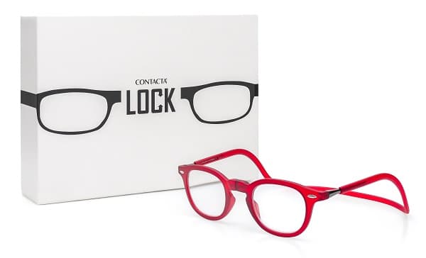 Contacta Lock - Occhiale Per Presbiopia Rosso +1,50, 1 Paio