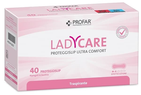 Ladycare proteggi slip ripiegati 40 pezzi profar